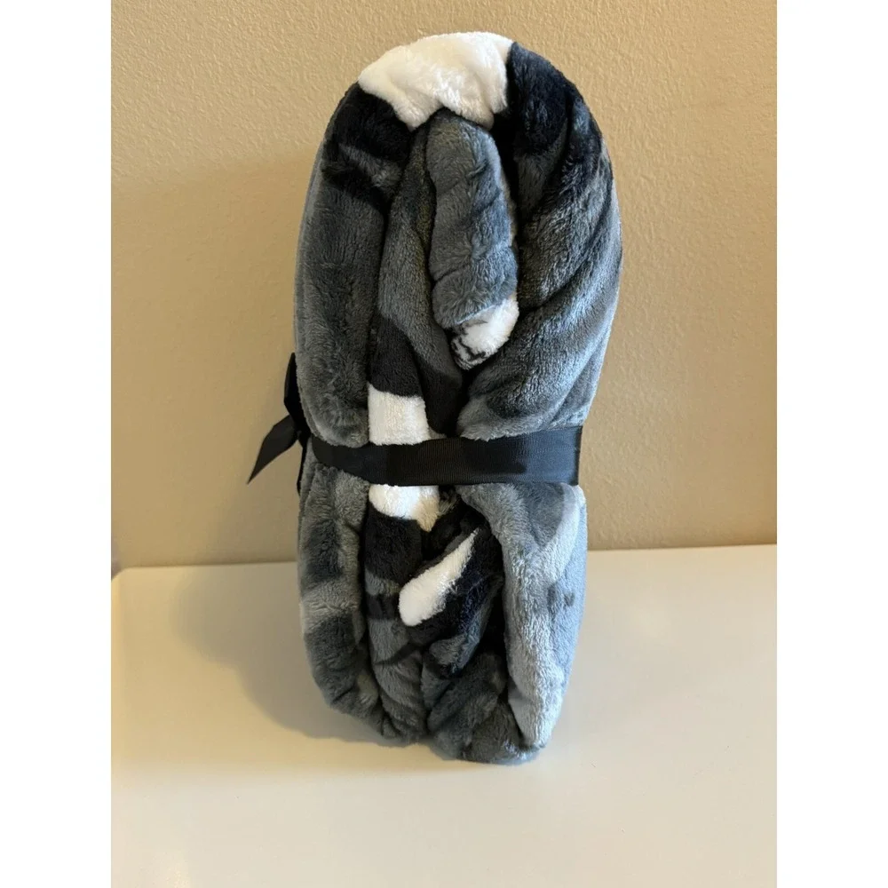 Disney Nightmare Before Christmas Silk Touch Throw Jack Skellington Grey NWT